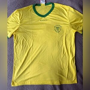 Men's Yellow Brazil Shirt Size Large